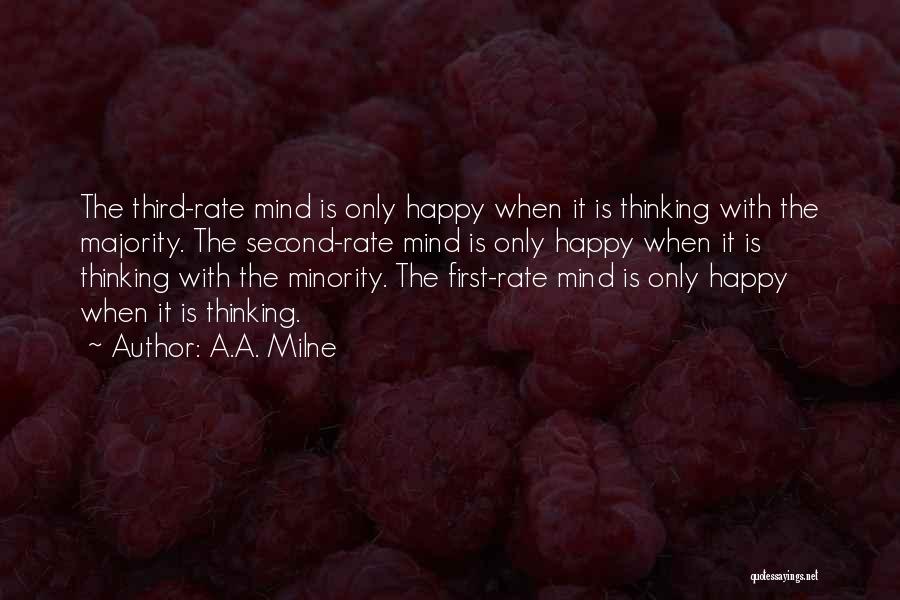 Minority Vs Majority Quotes By A.A. Milne