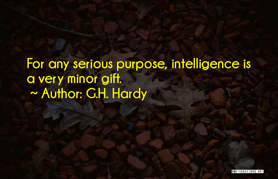 Minors Quotes By G.H. Hardy