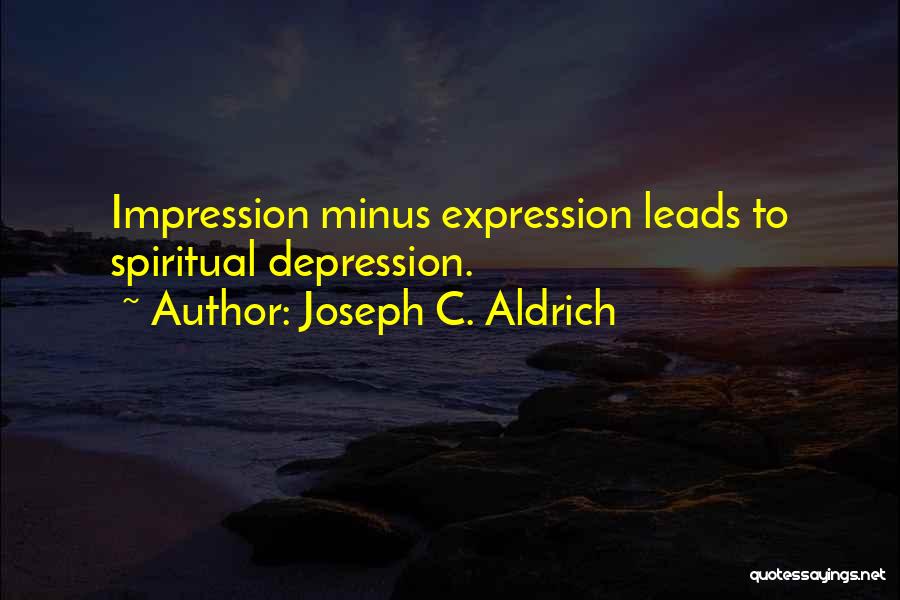 Minus Quotes By Joseph C. Aldrich