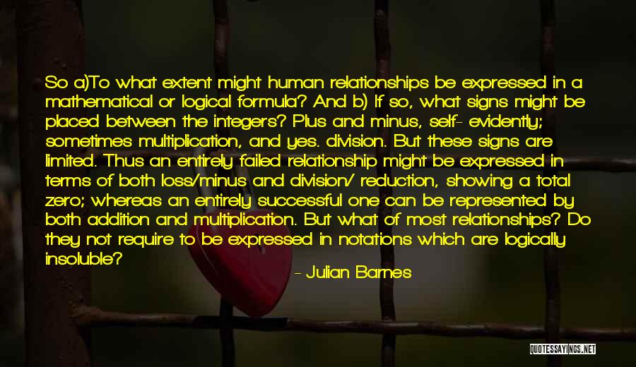 Minus Quotes By Julian Barnes