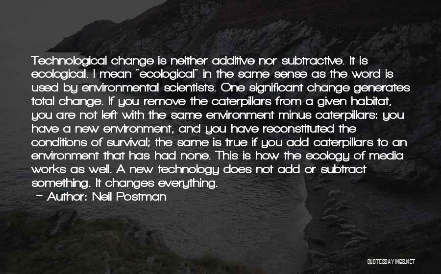 Minus Quotes By Neil Postman