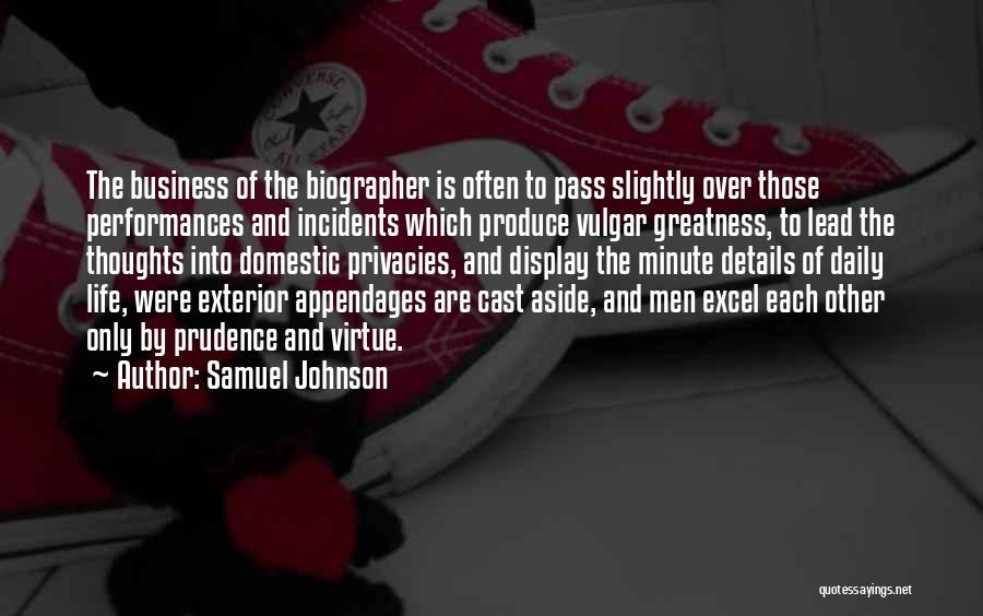 Minute Details Quotes By Samuel Johnson