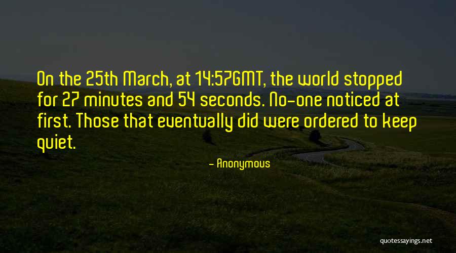 Minutes Seconds Quotes By Anonymous Minutes Seconds Quotes By Anonymous