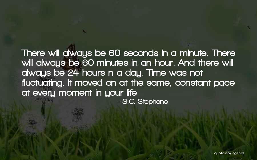 Minutes Seconds Quotes By S.C. Stephens Minutes Seconds Quotes By S.C. Stephens