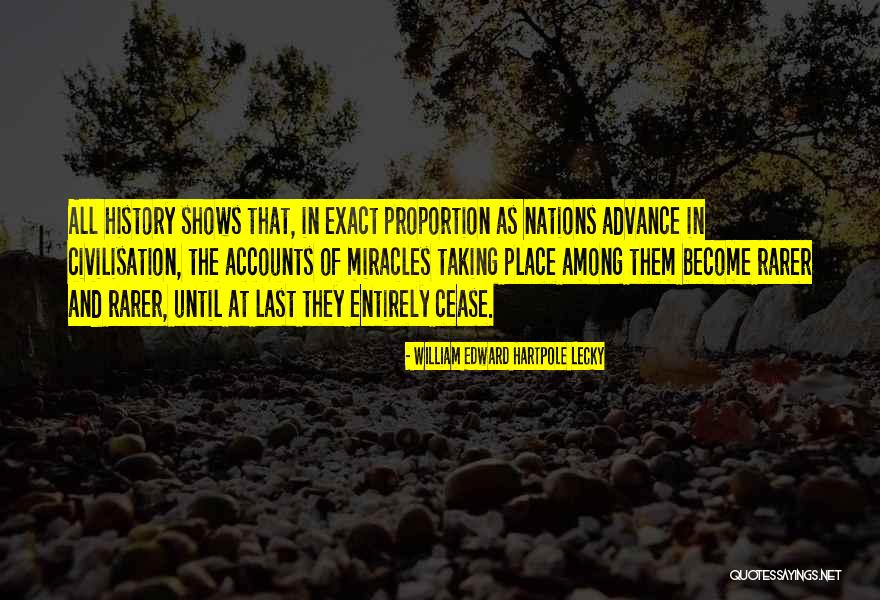 Miracle Of Miracles Quotes By William Edward Hartpole Lecky Miracle Of Miracles Quotes By William Edward Hartpole Lecky