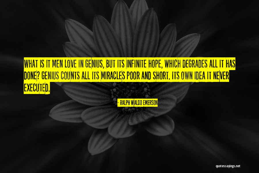 Miracles And Hope Quotes By Ralph Waldo Emerson