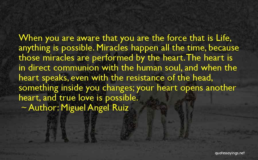 Miracles And Love Quotes By Miguel Angel Ruiz