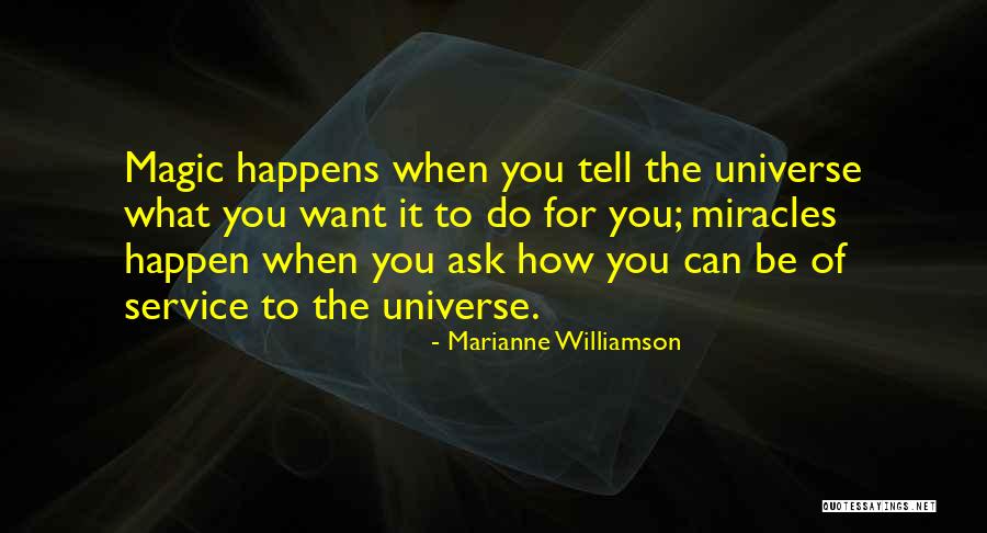 Miracles Happen Quotes By Marianne Williamson