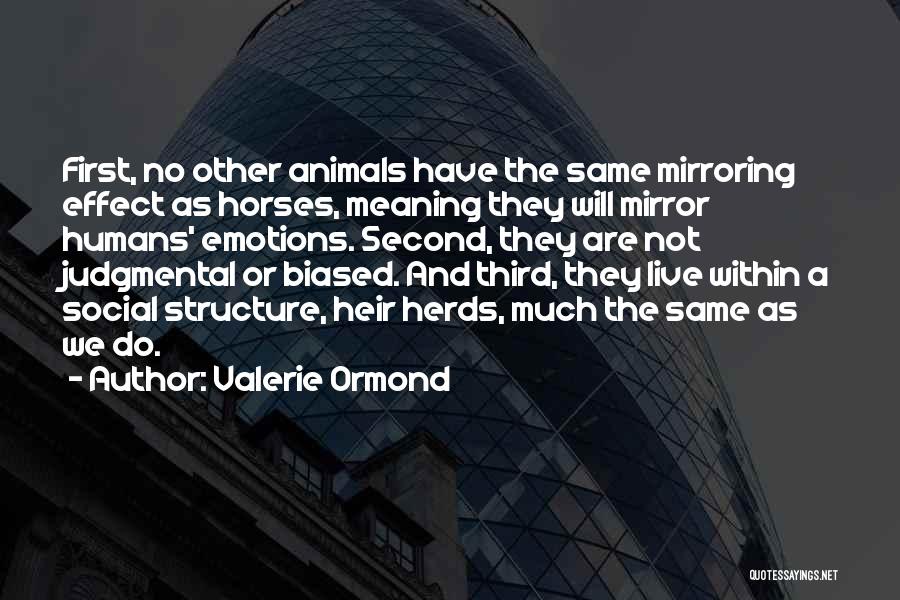 Mirror Effect Quotes By Valerie Ormond
