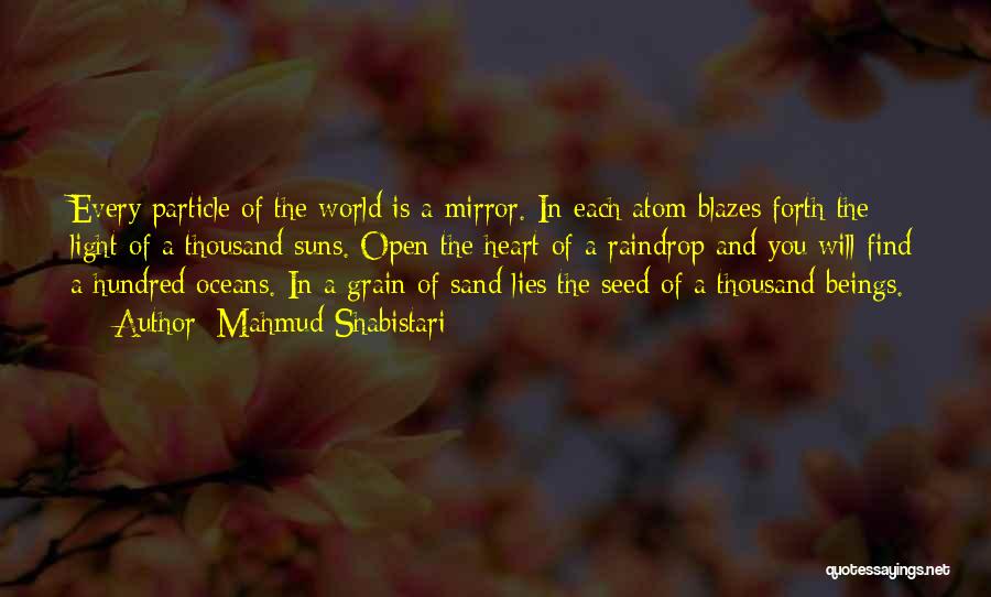 Mirror Of The World Quotes By Mahmud Shabistari