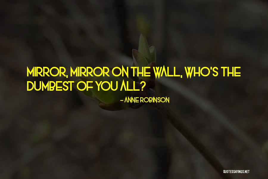 Mirror On The Wall Quotes By Anne Robinson