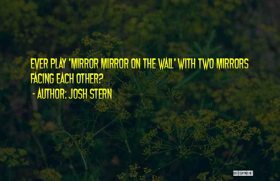 Mirror On The Wall Quotes By Josh Stern