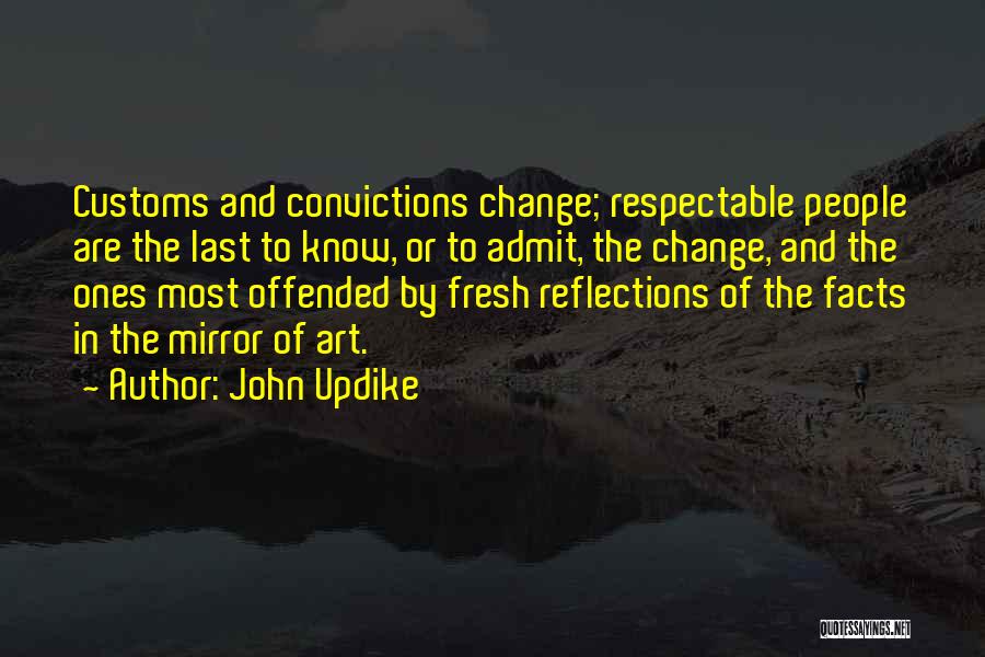 Mirror Reflections Quotes By John Updike