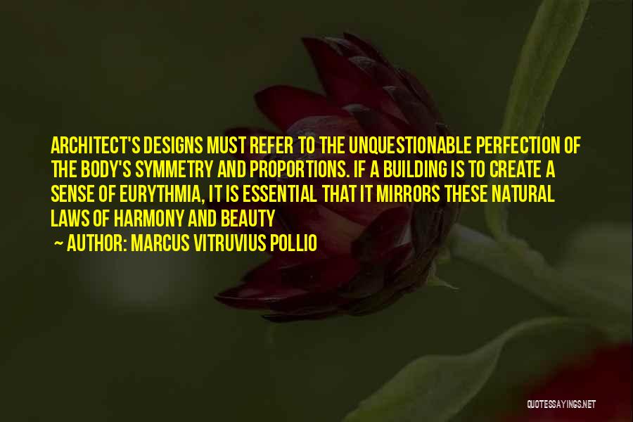 Mirrors And Beauty Quotes By Marcus Vitruvius Pollio
