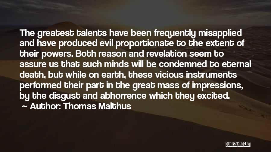 Misapplied Quotes By Thomas Malthus