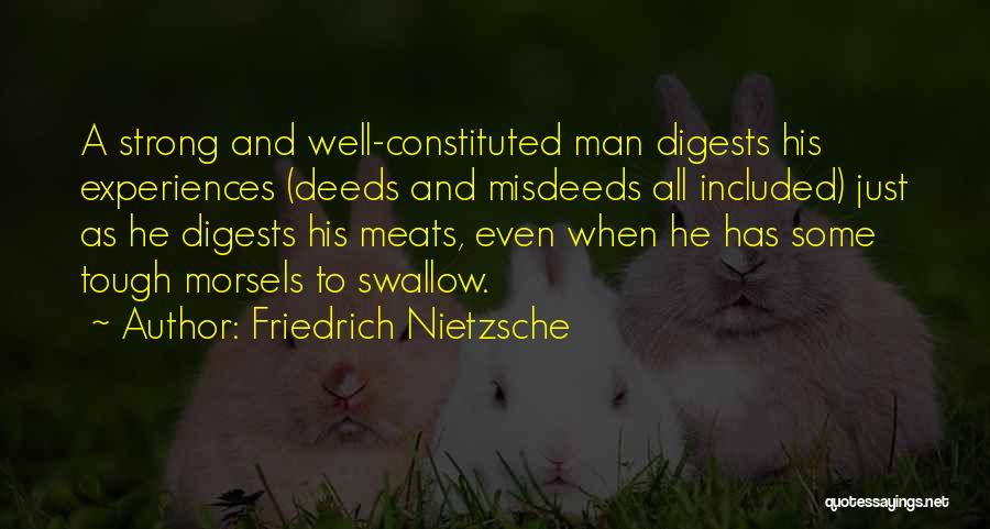 Misdeeds Quotes By Friedrich Nietzsche