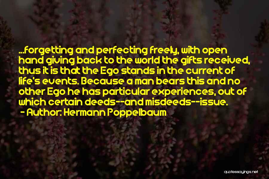 Misdeeds Quotes By Hermann Poppelbaum