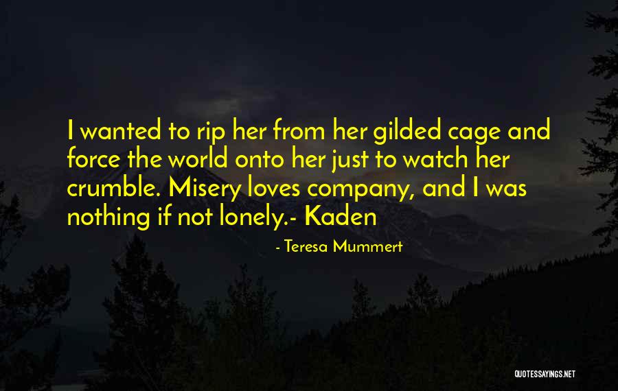 Misery Loves Company Quotes By Teresa Mummert