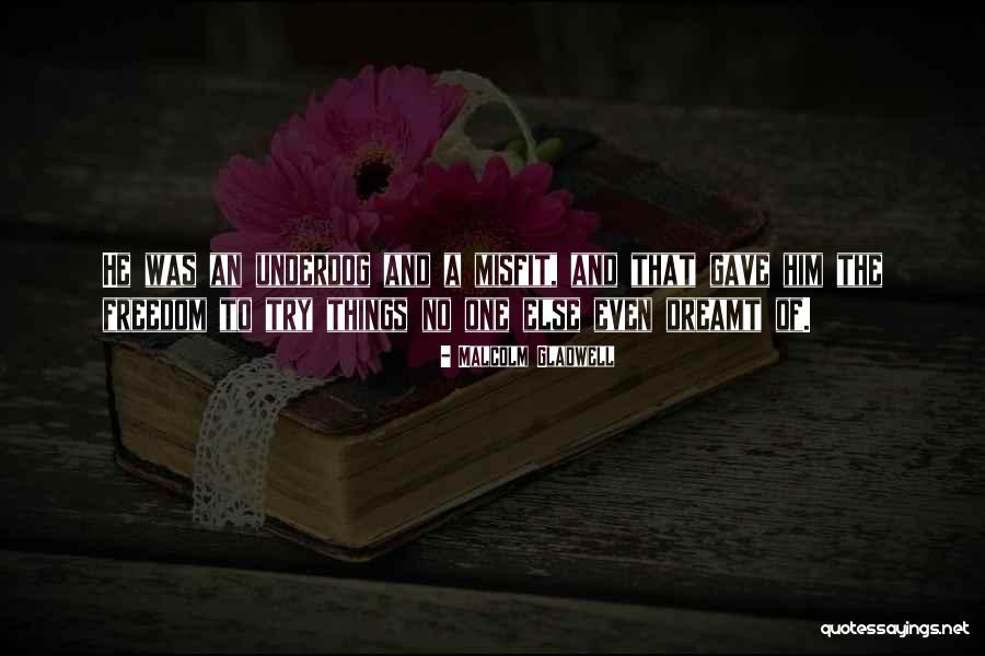 Misfit Quotes By Malcolm Gladwell