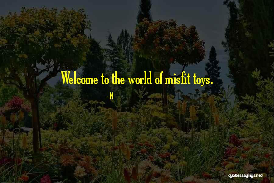 Misfit Quotes By N