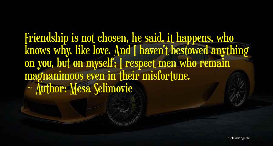 Misfortune Love Quotes By Mesa Selimovic