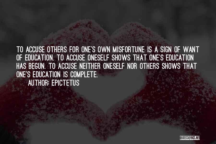 Misfortune Quotes By Epictetus