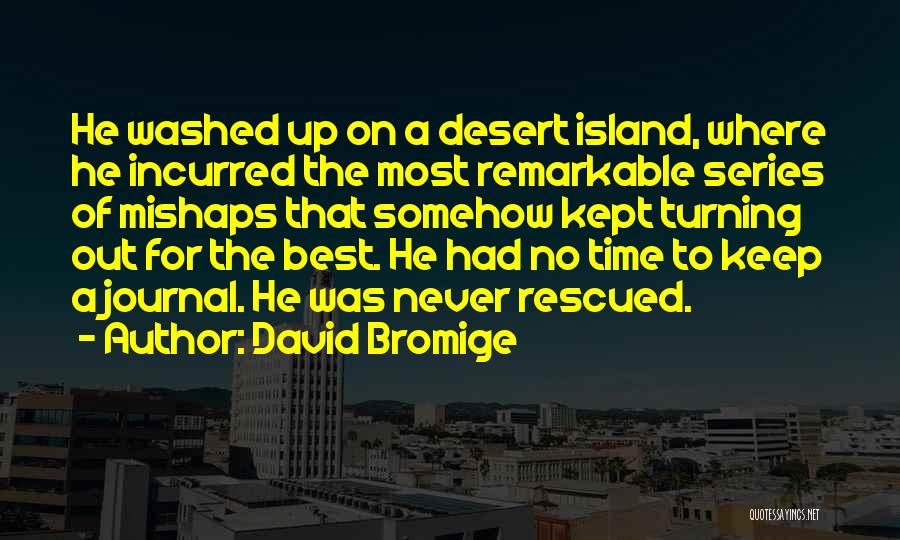 Mishaps Quotes By David Bromige