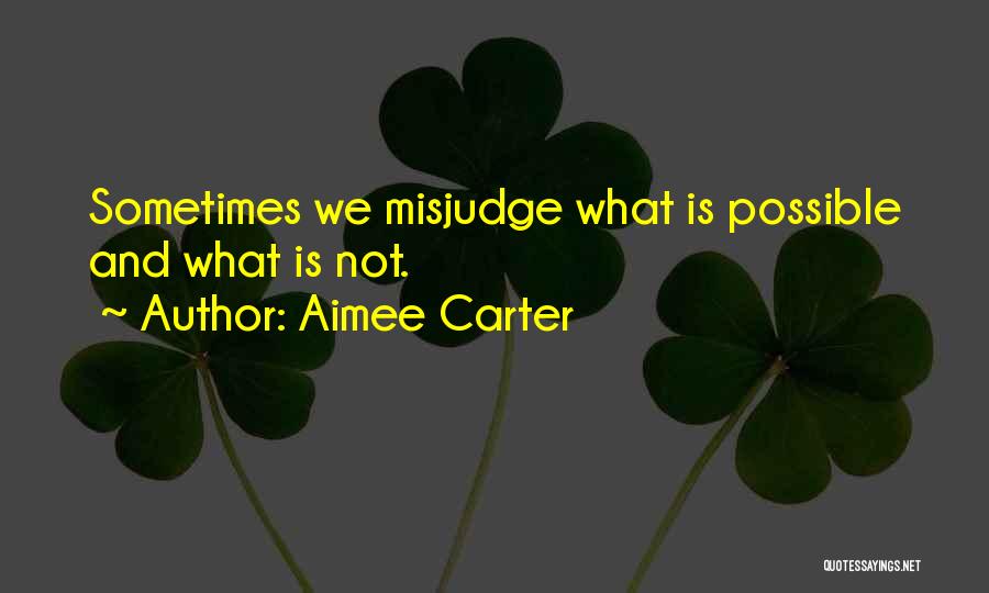 Misjudge Me Quotes By Aimee Carter
