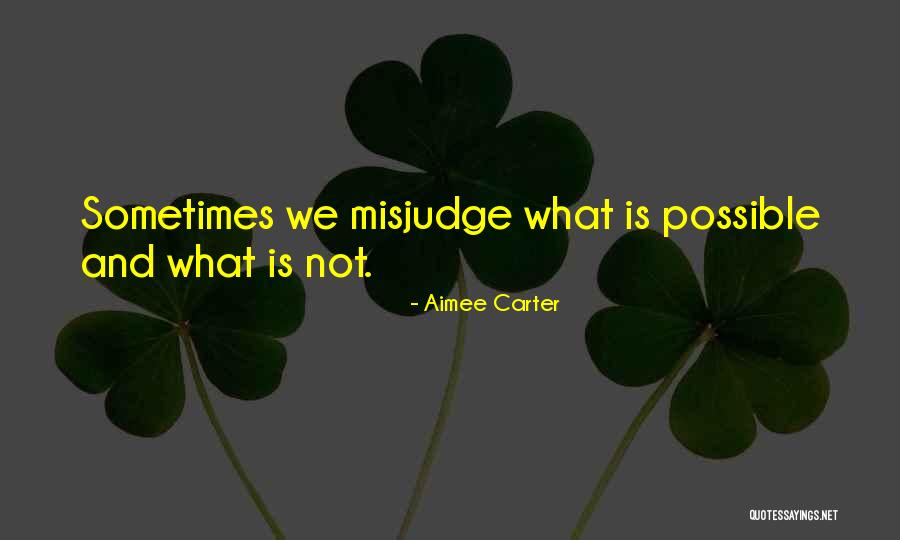 Misjudge Me Quotes By Aimee Carter