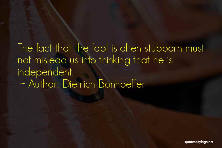 Mislead Quotes By Dietrich Bonhoeffer