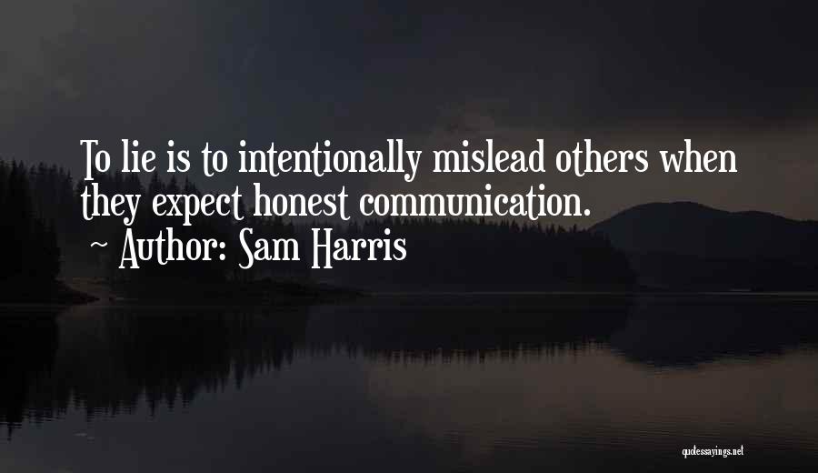 Mislead Quotes By Sam Harris