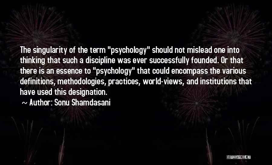 Mislead Quotes By Sonu Shamdasani