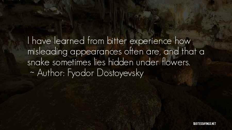 Misleading Appearances Quotes By Fyodor Dostoyevsky