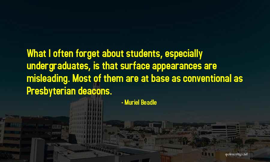 Misleading Appearances Quotes By Muriel Beadle Misleading Appearances Quotes By Muriel Beadle