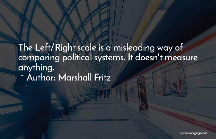 Misleading Others Quotes By Marshall Fritz