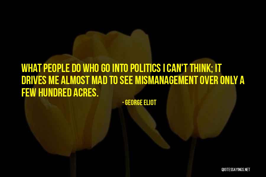 Mismanagement Quotes By George Eliot