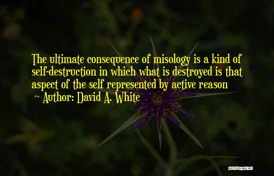 Misology Quotes By David A. White