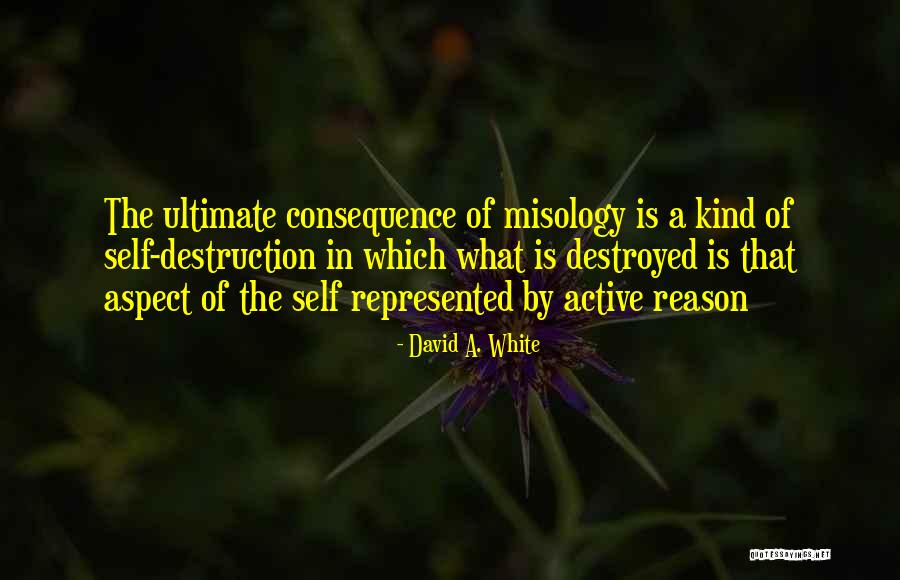 Misology Quotes By David A. White