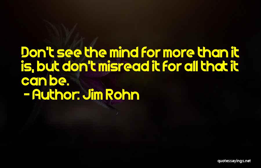 Misread Quotes By Jim Rohn