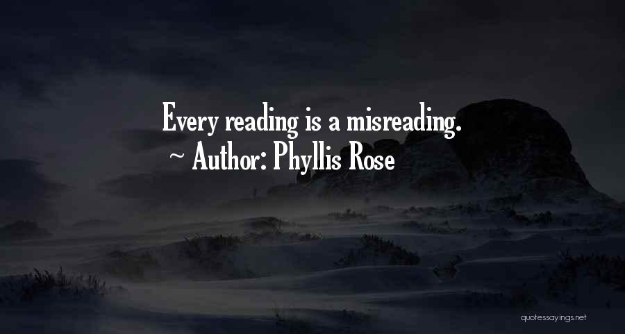 Misreading Quotes By Phyllis Rose