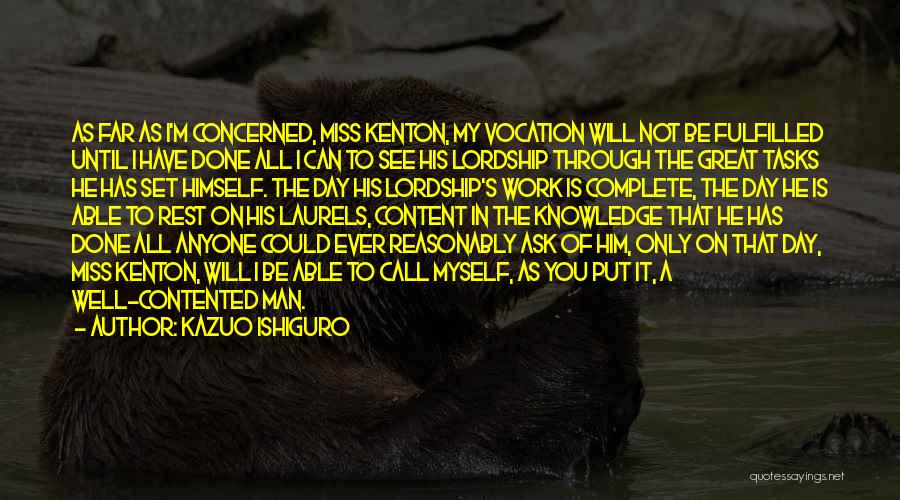 Miss Kenton Quotes By Kazuo Ishiguro