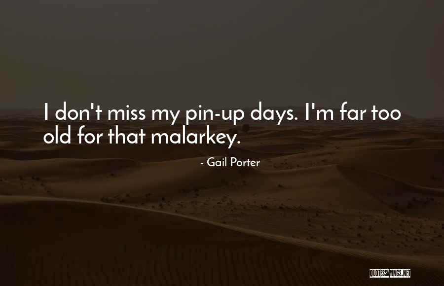 Miss Me When I'm Gone Quotes By Gail Porter