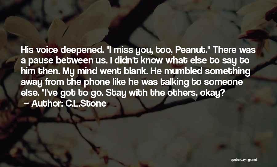 Miss Talking To You Quotes By C.L.Stone