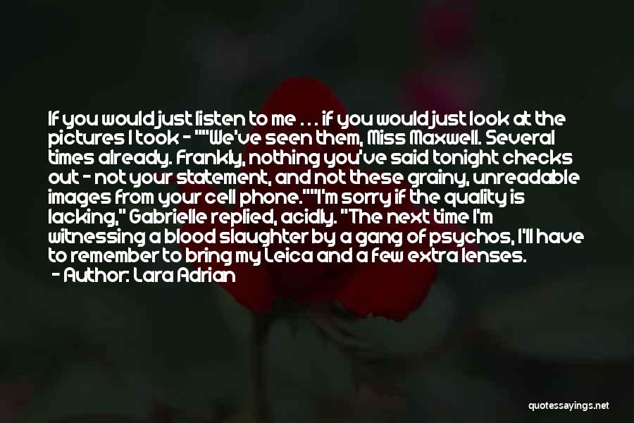 Miss You Already Quotes By Lara Adrian