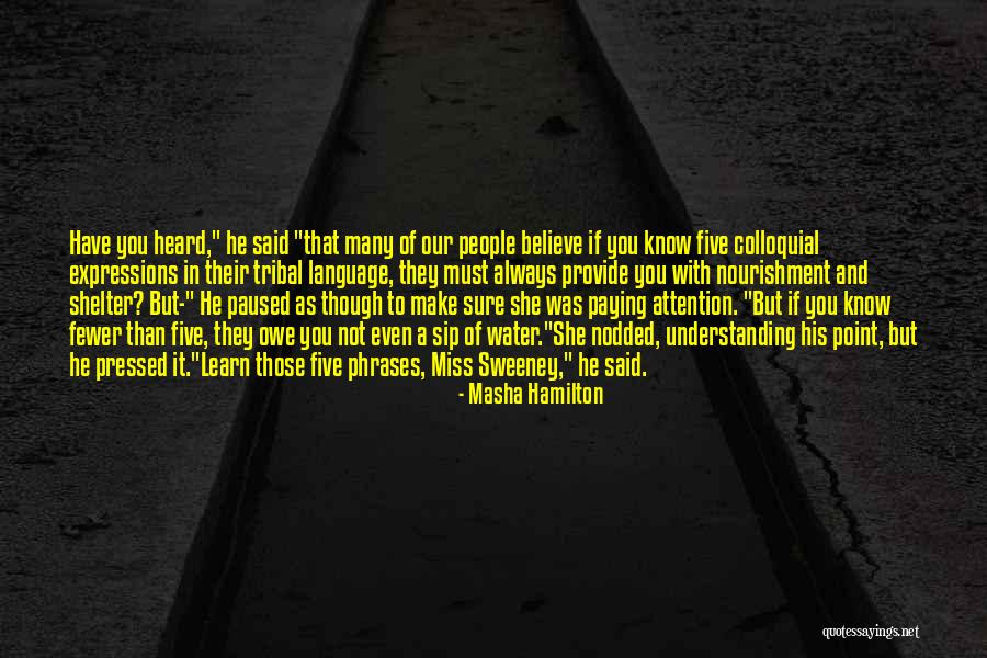 Miss You But Quotes By Masha Hamilton