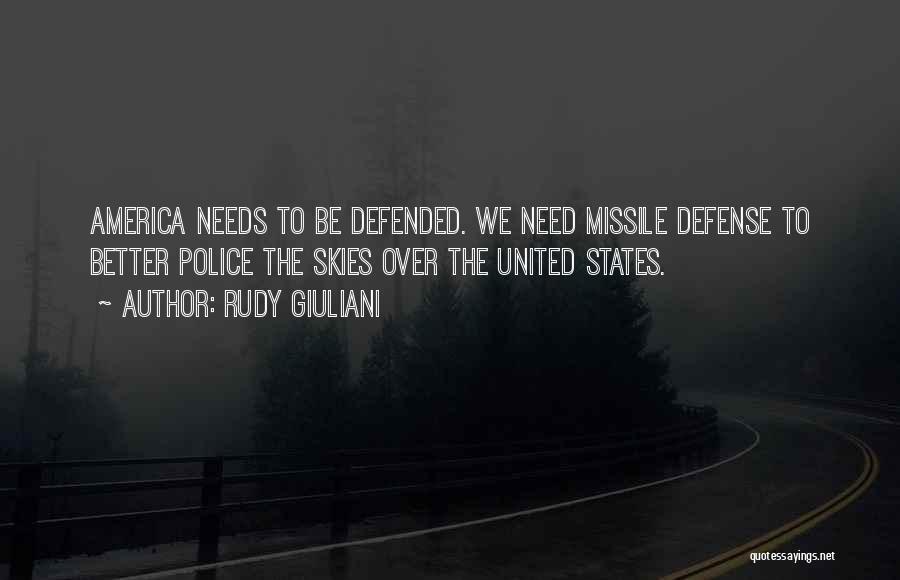 Missile Defense Quotes By Rudy Giuliani