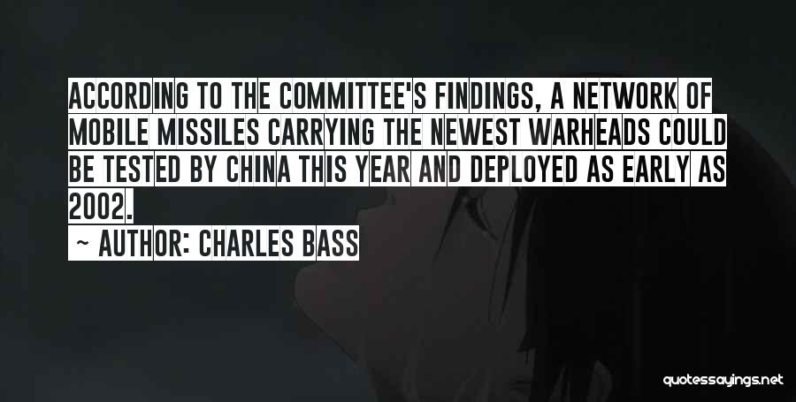 Missiles Quotes By Charles Bass