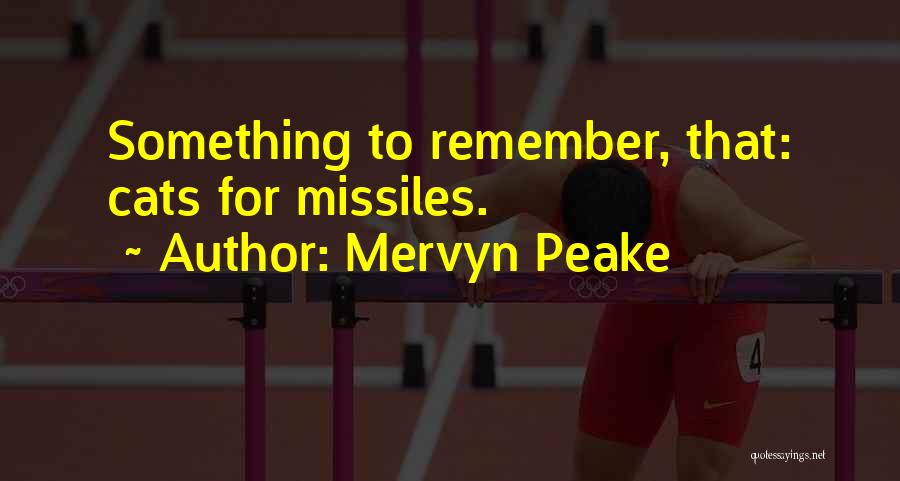 Missiles Quotes By Mervyn Peake