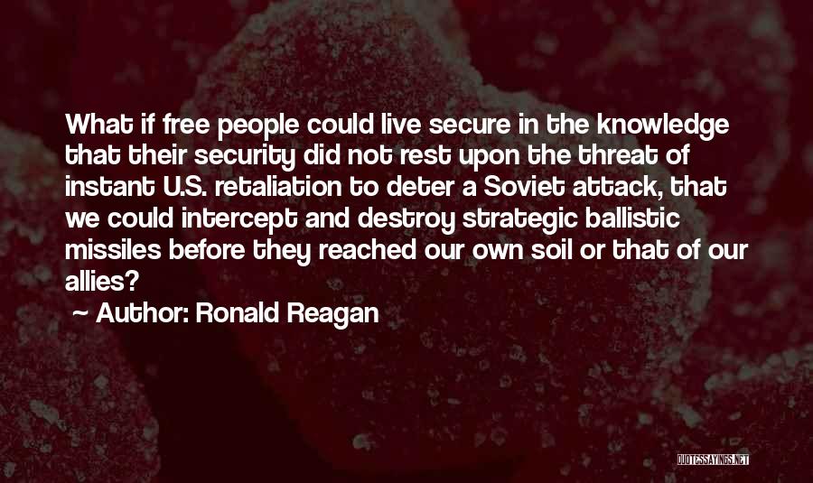 Missiles Quotes By Ronald Reagan