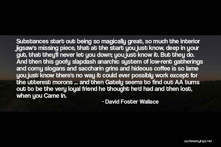 Missing A Lost Friend Quotes By David Foster Wallace